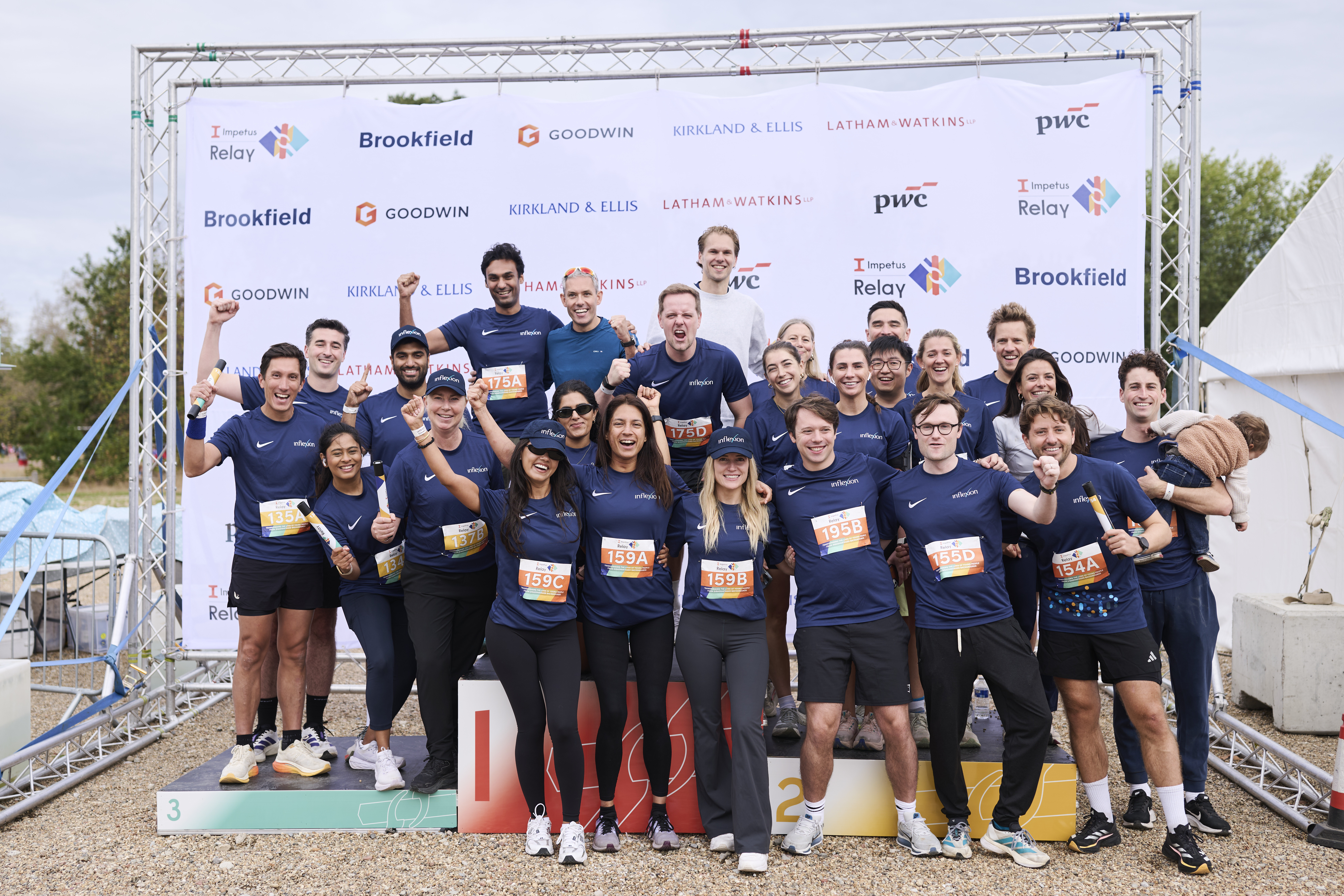 Inflexion staff attend the Impetus Relay