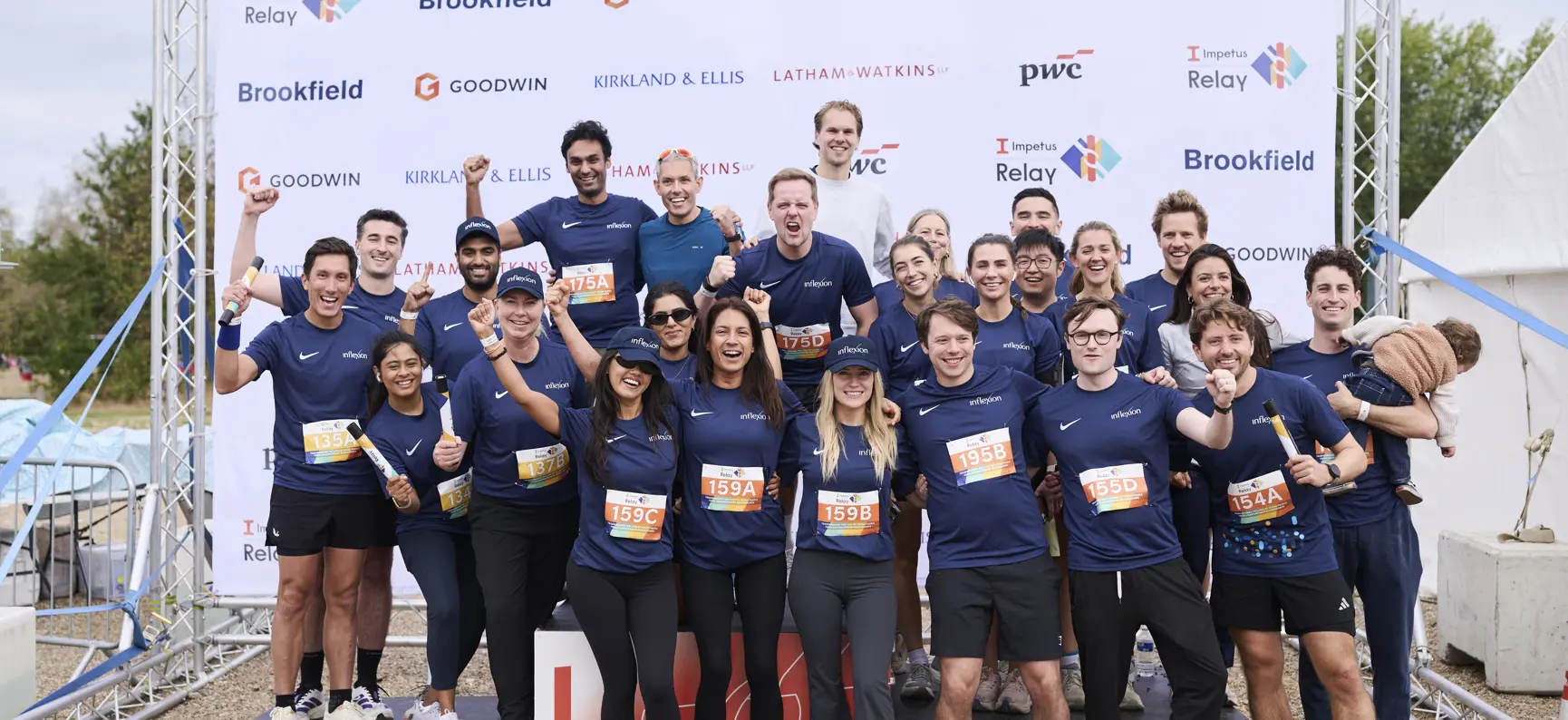 Inflexion staff attend the Impetus Relay