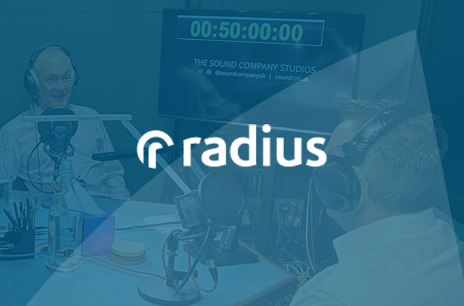 radius podcas image and logo